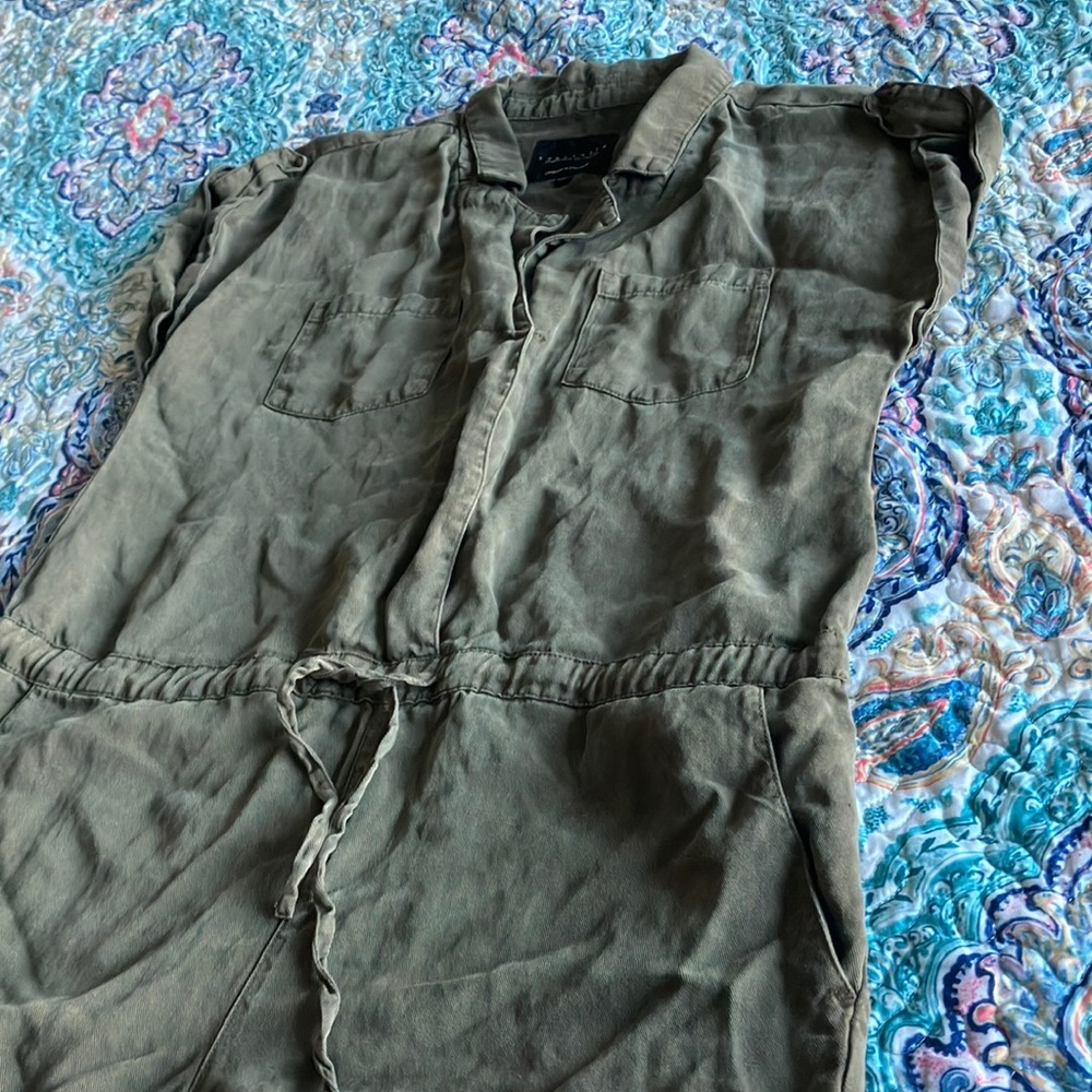 Sanctuary Green Jumpsuit with Elastic Waist - Picture 4 of 10